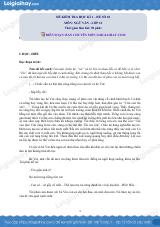 Đề thi học kì 1 Văn 12 Kết nối tri thức - Đề số 10
